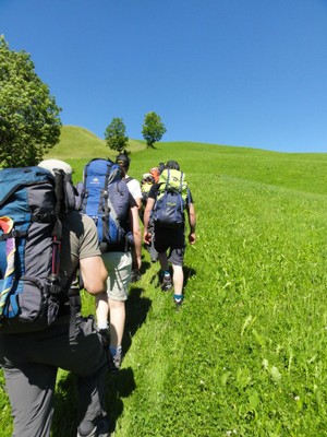 Aufstieg auf den Schäfler...