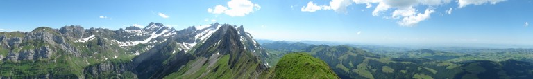 Panorama Schäfler in Richtung Säntis, WaMo 2012 Panorama Schäfler in Richtung Säntis, WaMo 2012